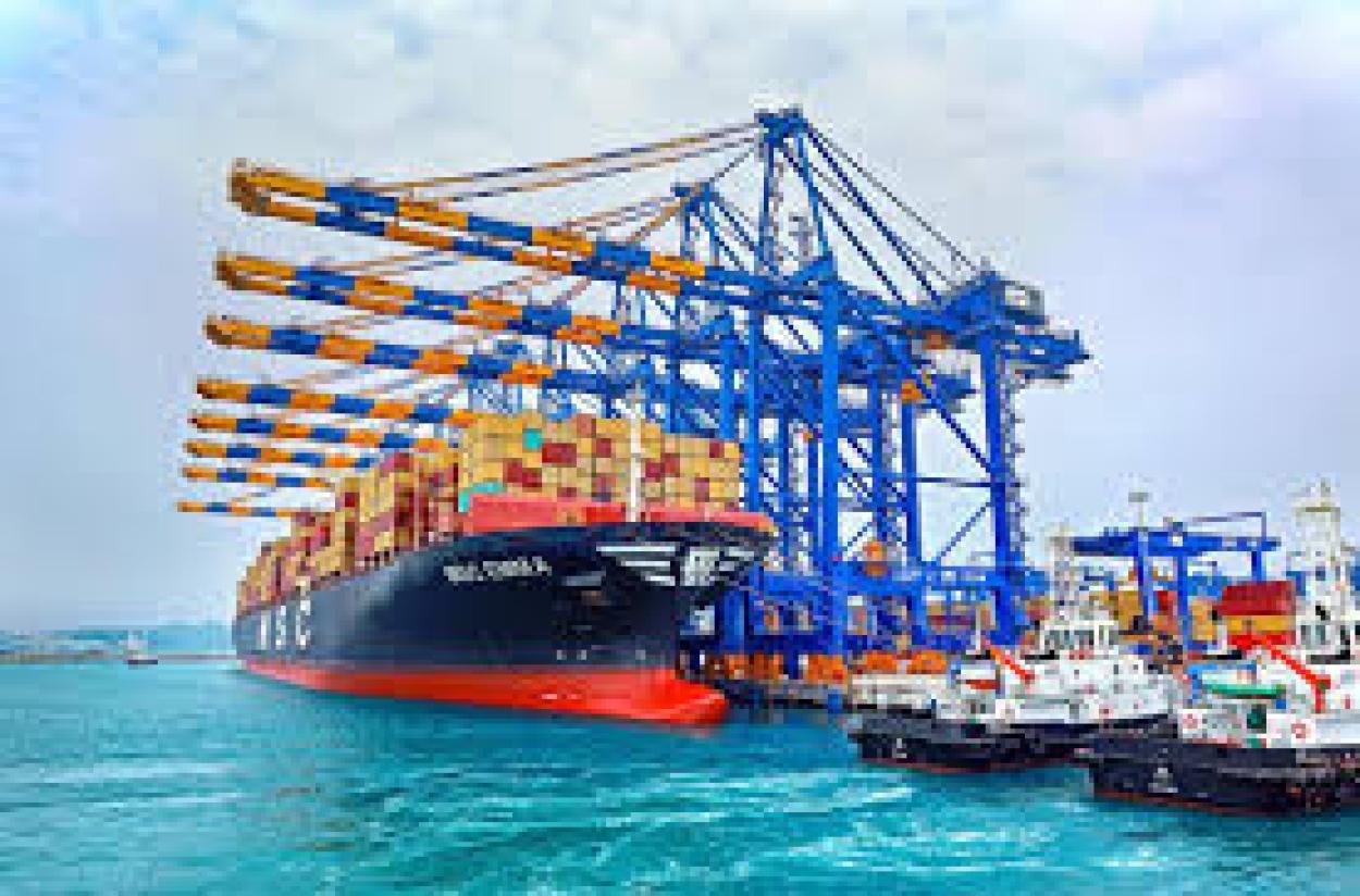  വിഴിഞ്ഞം തുറമുഖത്തേക്കു കപ്പലുകളുടെ നിര. 