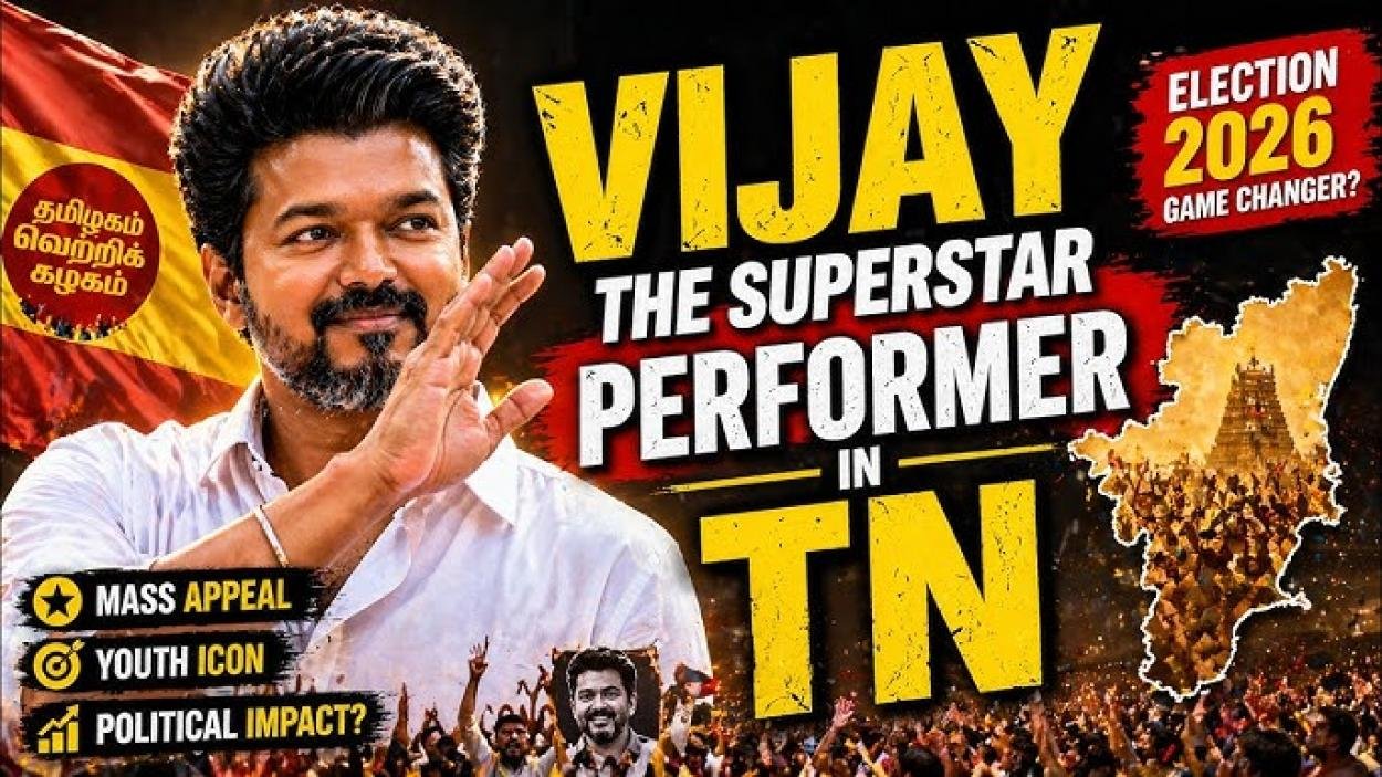 തമിഴ്നാട്ടിൽ  സൂപ്പർ സ്റ്റാർ വിജയുടെ  TVK  100 സീറ്റിനു മുകളിൽ ലീഡ് ചെയ്യുന്നു. 