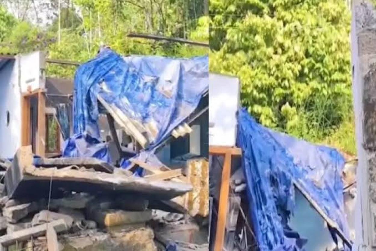 ഇടുക്കി കഞ്ഞിക്കുഴിയിൽ പാചകവാതക സിലിണ്ടർ പൊട്ടിത്തെറിച്ച് വീട് പൂർണ്ണമായും തകർന്നു.